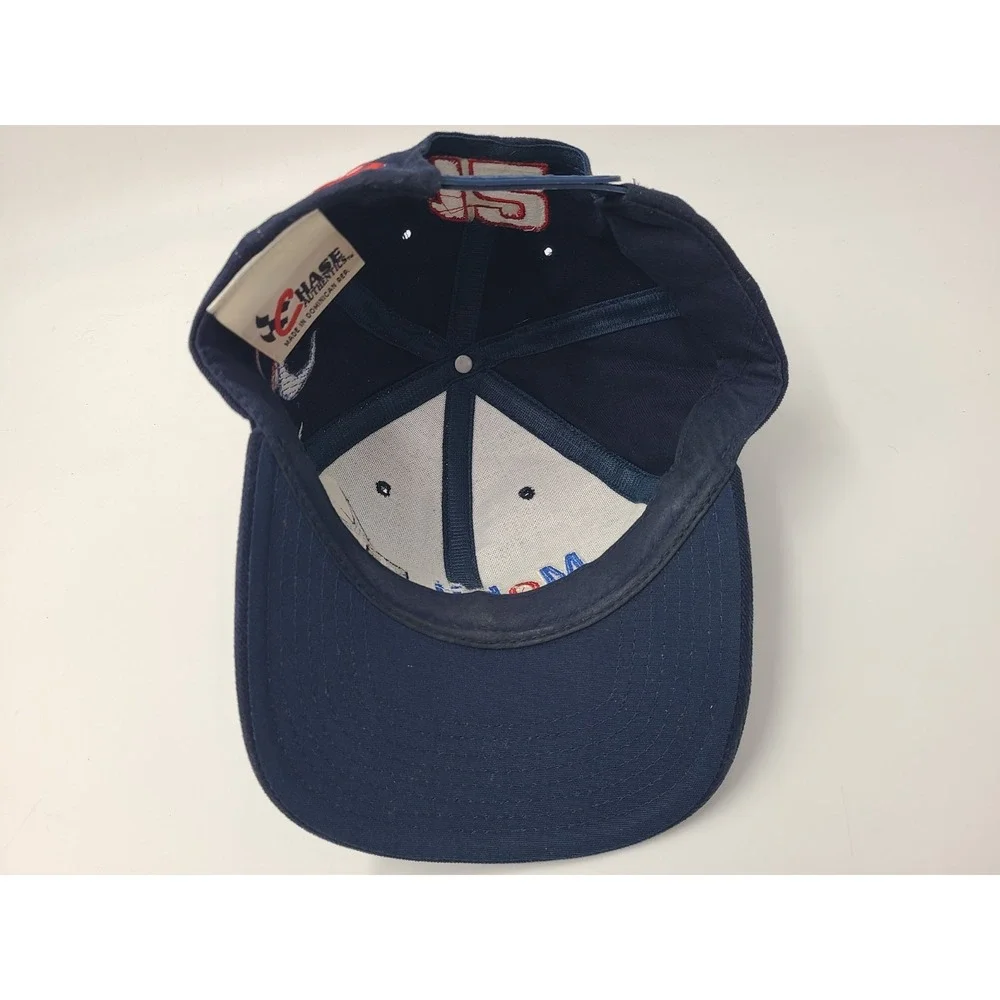 Vintage Jeremy Mayfield #12 Mobil‎ 1 Racing Chase Snapback Hat Cap NASCAR Blue